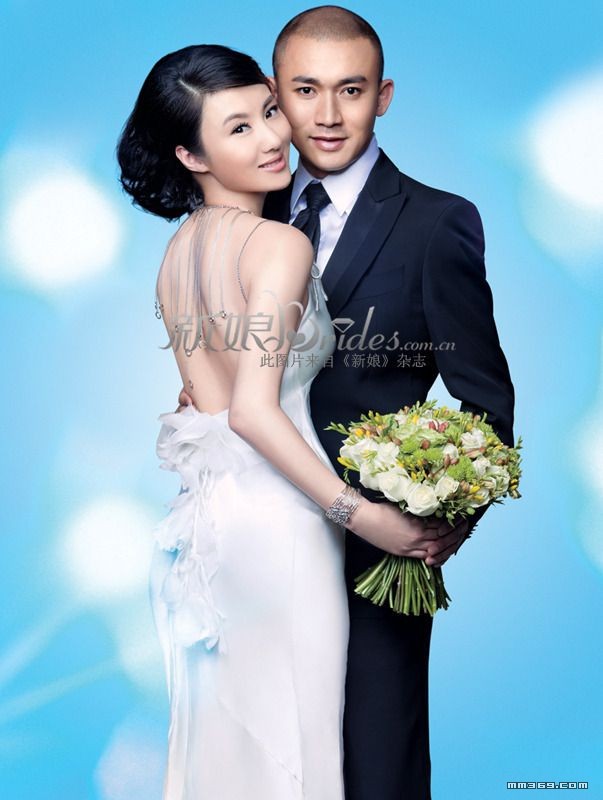 聂远妻子王惠拍摄《新娘》杂志封面