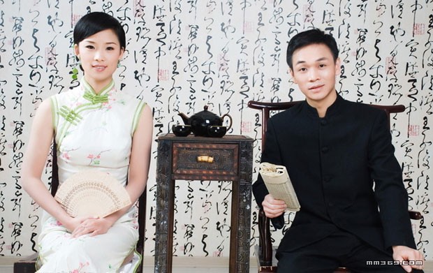 古旗袍遇中山装