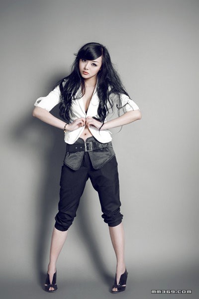 清新性感混血美女私房照