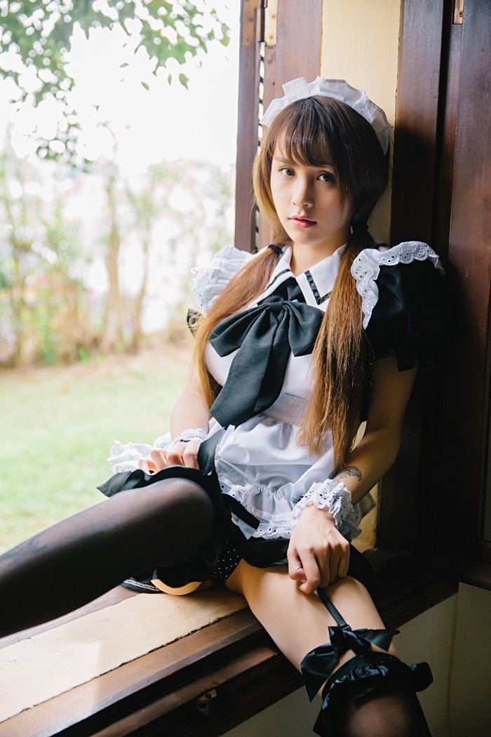 性感女仆夏美：纹身美臀巨乳俱全！