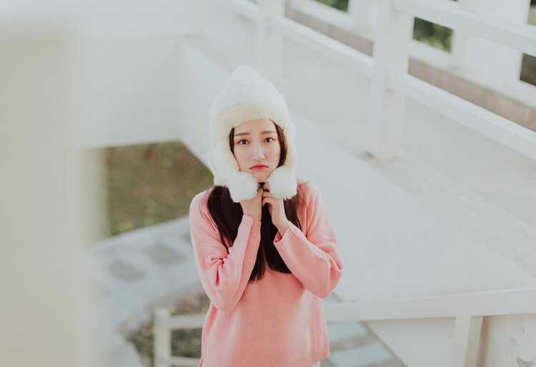 可爱的粉色气球